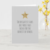 Carte Citations Inspiratrices Étoilées (Fleur jaune)