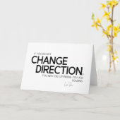 Carte CITATIONS : Le Laotien Tzu : Changez la direction (Fleur jaune)