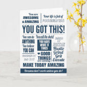 Carte Citations Motivantes Vous Y Arrivez (Fleur jaune)