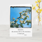 Carte Citations Sage Floral Printemps (Fleur jaune)