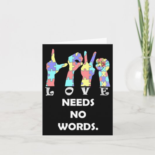 Carte Citer Asl Love Besoin De Mots (Devant)
