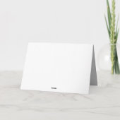 Carte Citer White Script J'Ai Vu Que Karma Typographie (Dos)