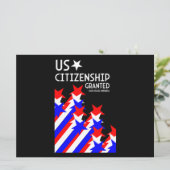 Carte Citoyenneté américaine accordée (Debout devant)