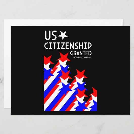 Carte Citoyenneté américaine accordée (Devant / Derrière)