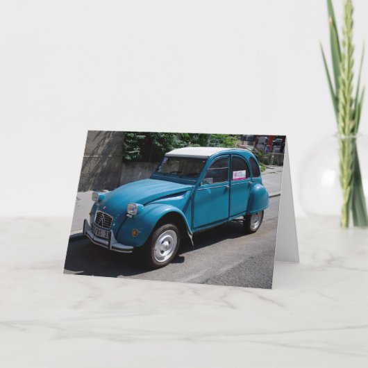 Carte Citroën bleu 2CV (Devant)