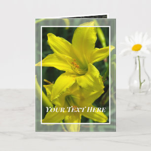 Carte Citron Daylily [Carte de voeux] カ ー ド