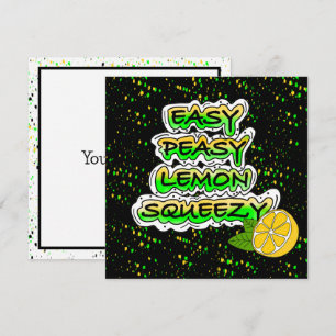 Carte Citron doux facile   Encouragement