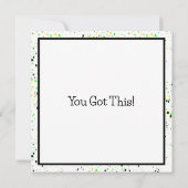 Carte Citron doux facile | Encouragement (Dos)