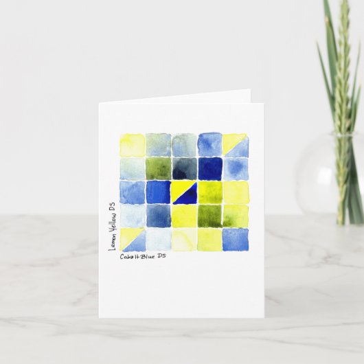 Carte Citron jaune - Cobalt Mix couleur bleu (Devant)