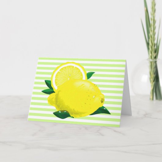 Carte citron juteuse (Devant)