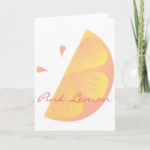 Carte Citron rose
