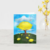 Carte Citronnier (Fleur jaune)