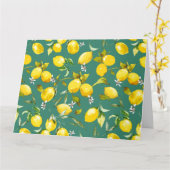 Carte citrons d'aquarelle 6 (Fleur jaune)