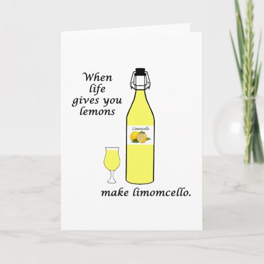 Carte Citrons en Limoncello (Devant)