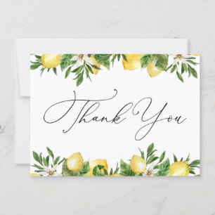 Carte Citrons et Merci verdoyant