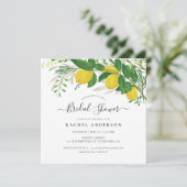 Carte Citrons frais et Fêtes des mariées Feuilles (Debout devant)