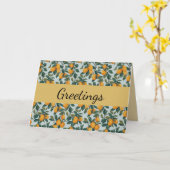 Carte Citrons sur Branches (Fleur jaune)