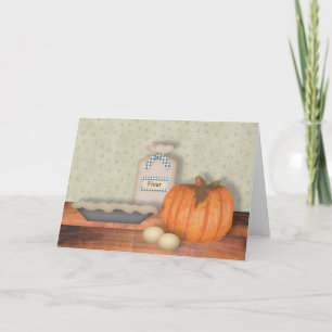 Carte Citrouille à gâteau