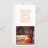 Carte Citrouille automne (Devant)