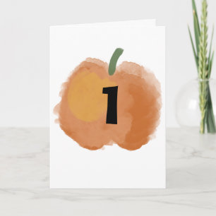 Carte Citrouille Bébé anniversaire
