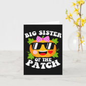 Carte Citrouille Big Soeur Du Patch Fun Halloween Fami (Fleur jaune)