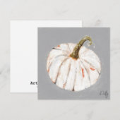 Carte Citrouille blanche (Devant / Derrière)