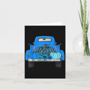Carte Citrouille Bleue Et Camion Sensibilisation Au Diab