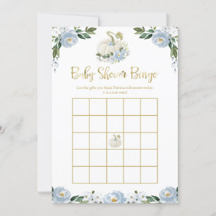 Carte Citrouille Boy Fall Baby shower Bingo