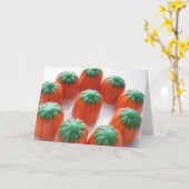 Carte citrouille Candy Corn (Fleur jaune)