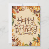 Carte Citrouille Chaleureux Editable Automne Automne Aut (Devant)