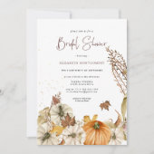 Carte Citrouille d'automne | Fête des mariées d'automne (Devant)