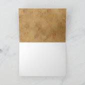 Carte Citrouille d'automne orange et noir à carreaux Cit (Intérieur)