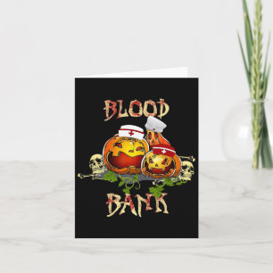 Carte Citrouille d'automne Sang Nk Halloween Scientifiqu