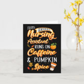 Carte Citrouille de caféine Cna Istant Certified Fall (Fleur jaune)