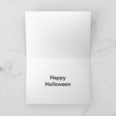 Carte Citrouille de Halloween visage mécontent, Jack o'  (Intérieur)