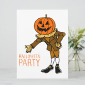 Carte Citrouille de la fête d'Halloween Guy Clip Art, Ha (Debout devant)