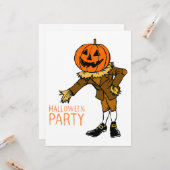 Carte Citrouille de la fête d'Halloween Guy Clip Art, Ha (Devant/Arrière en situation)
