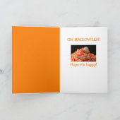 Carte Citrouille de Little Green Men Halloween (Intérieur)