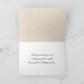 Carte Citrouille de Thanksgiving sur la plage (Intérieur)