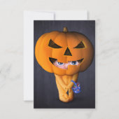 Carte Citrouille d'Halloween (Devant)