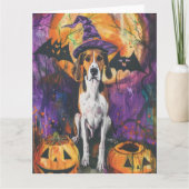 Carte Citrouille d'Halloween américain Foxhound (Devant)