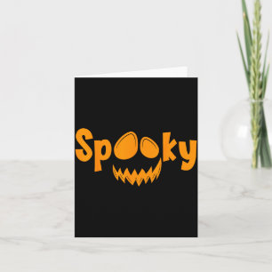 Carte Citrouille d'Halloween effrayante Citrouille effra