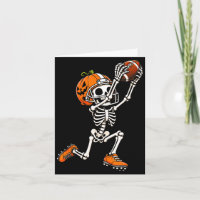 Citrouille d'Halloween squelette de football améri
