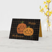 Carte Citrouille étoilée (Fleur jaune)