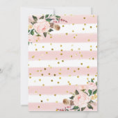 Carte Citrouille fille 1er anniversaire fête rose Invita (Dos)