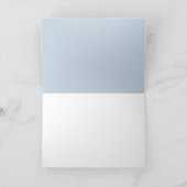 Carte Citrouille Floral bleu Merci de Baby shower d'auto (Intérieur)