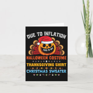 Carte Citrouille Funny Halloween Thanksgiving Noël 202