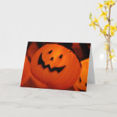 Carte Citrouille Halloween (Fleur jaune)