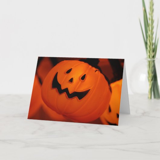 Carte Citrouille Halloween (Devant)