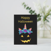 Carte Citrouille Halloween Funny Jack-o'-lantern (Debout devant)